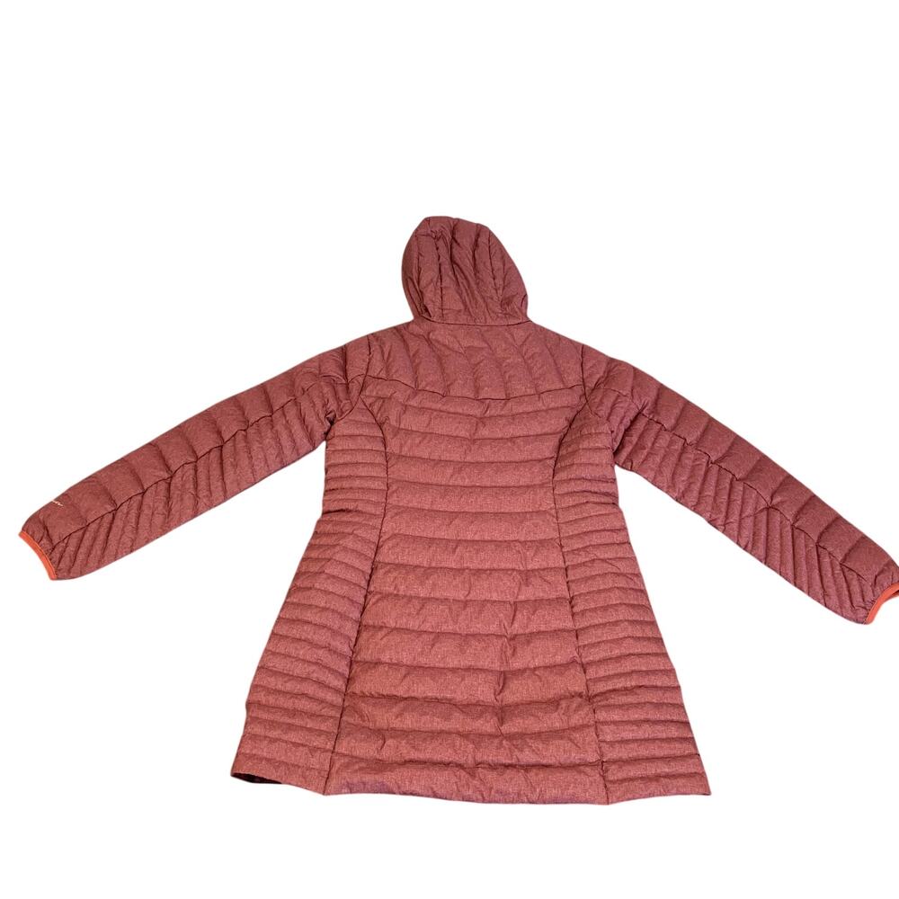 Eddie Bauer Puffer Jacket Down Blend Hooded Long Astoria Women's Size M - Picture 5 of 11